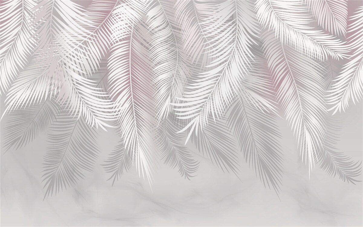 Fototapeta jasne liście na przyćmionym tle