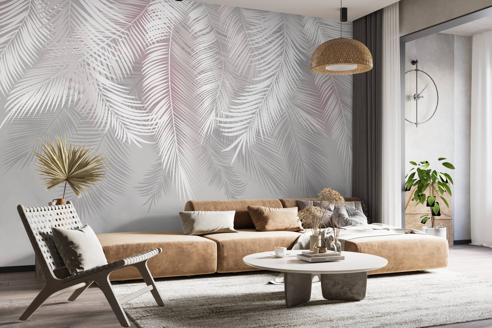 Fototapeta jasne liście na przyćmionym tle