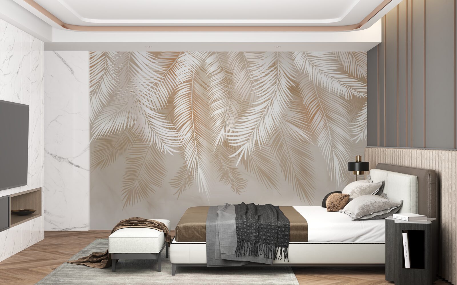 Fototapeta liście palmowe tropików