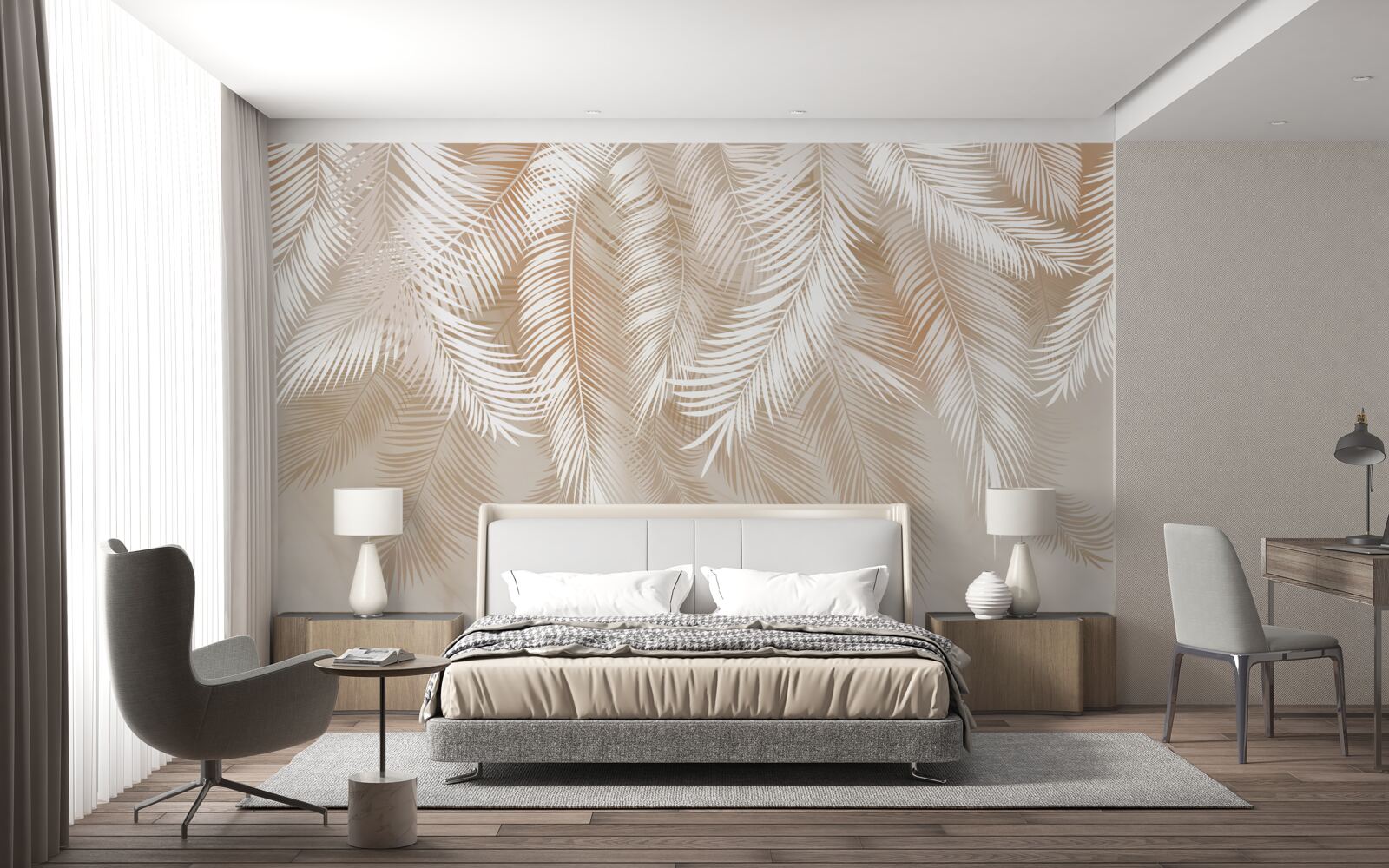 Fototapeta liście palmowe tropików