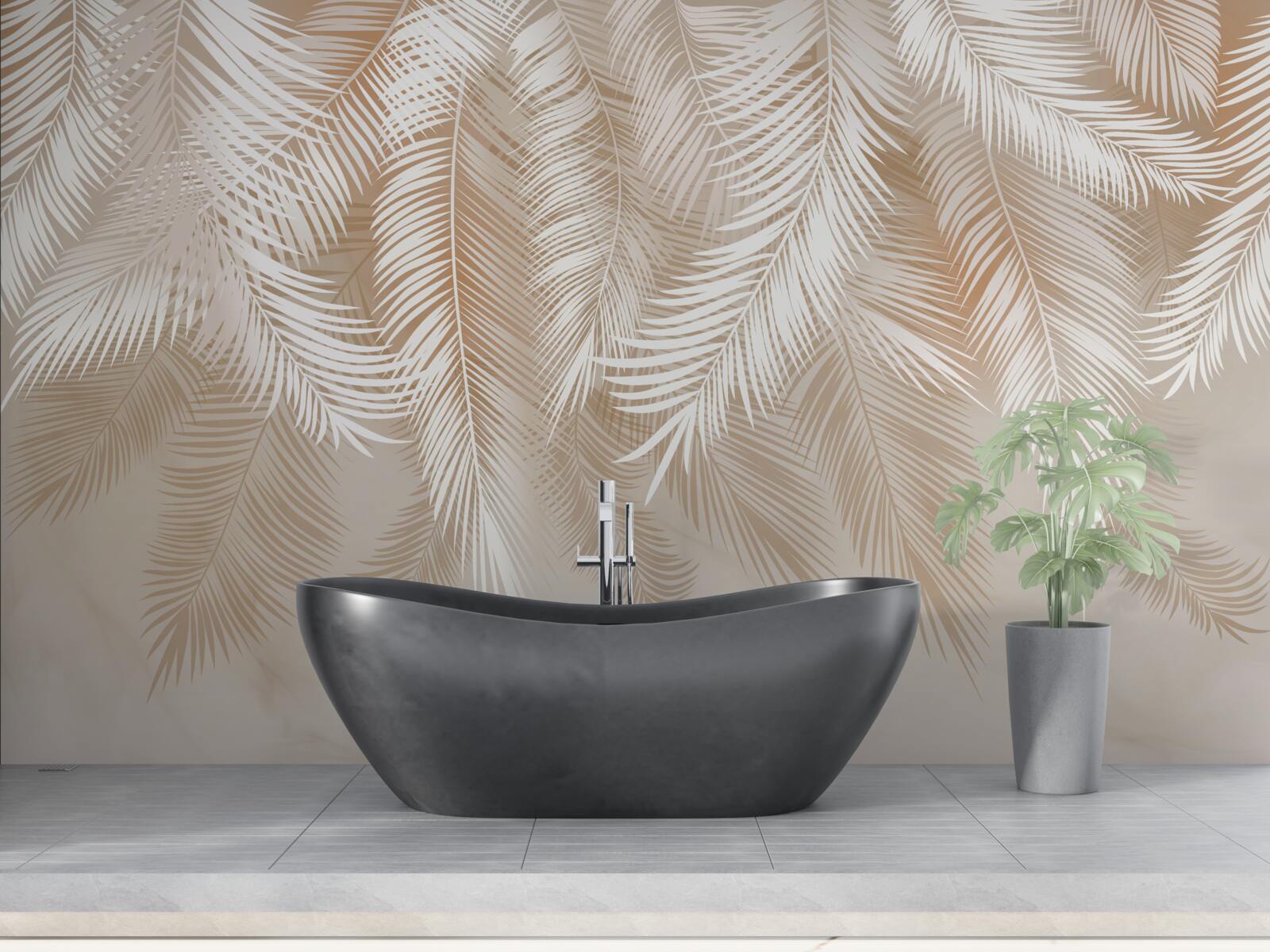 Fototapeta liście palmowe tropików