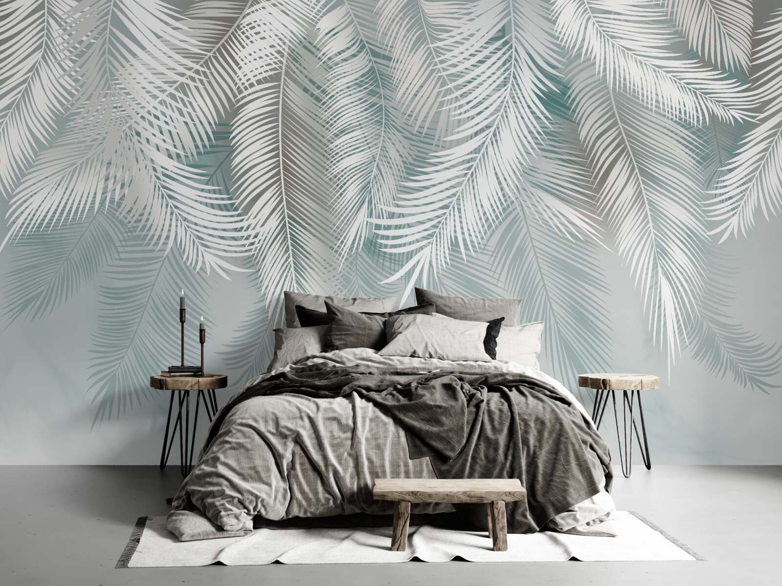 Fototapeta liście palmowe przypominają pióra