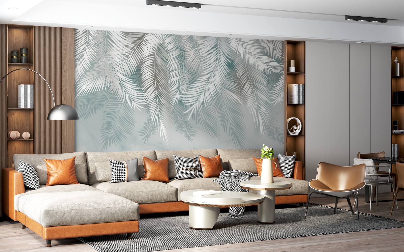 Fototapeta liście palmowe przypominają pióra