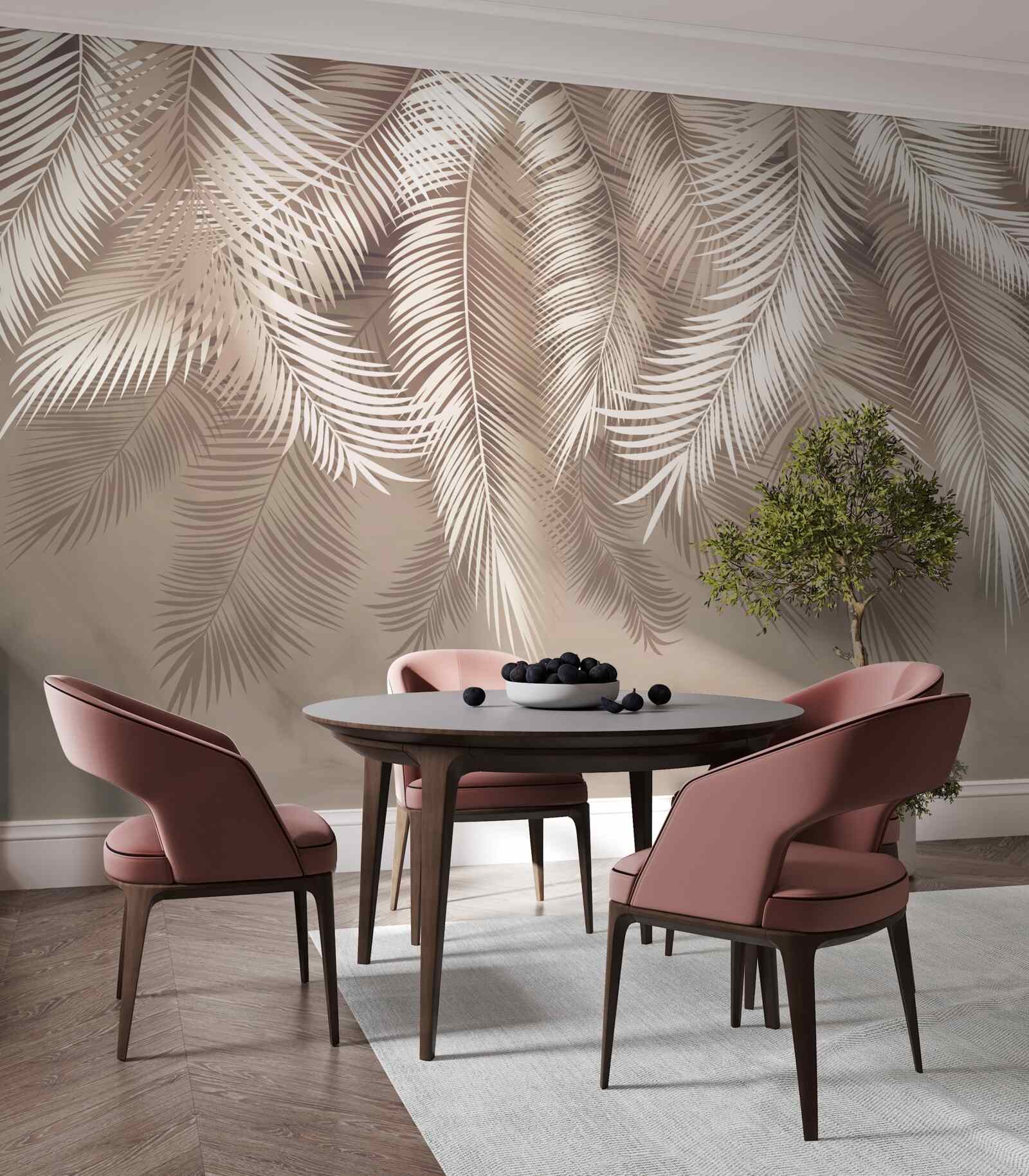 Fototapeta duże liście palmowe