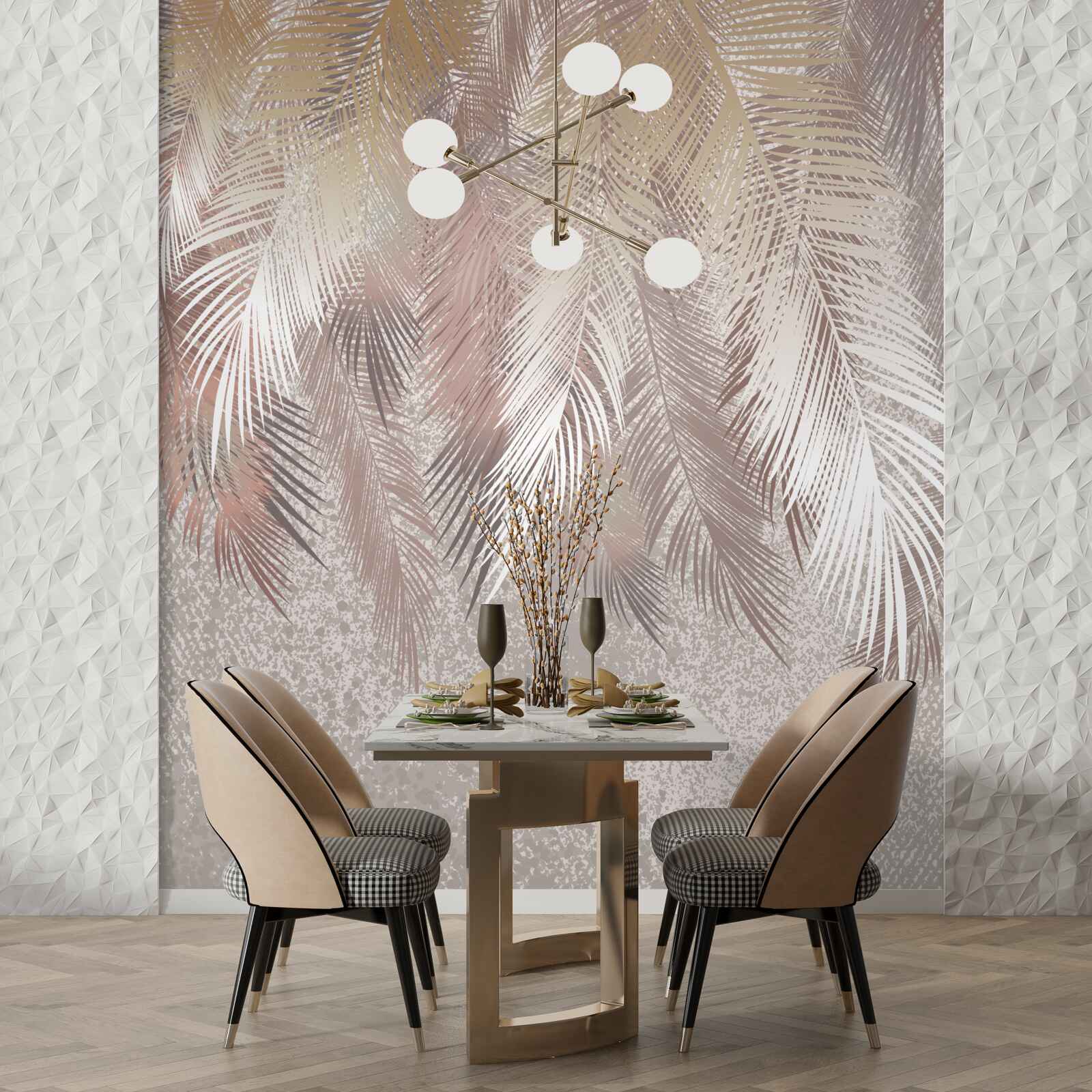 Fototapeta bujne pióropusze dążą do wilgoci