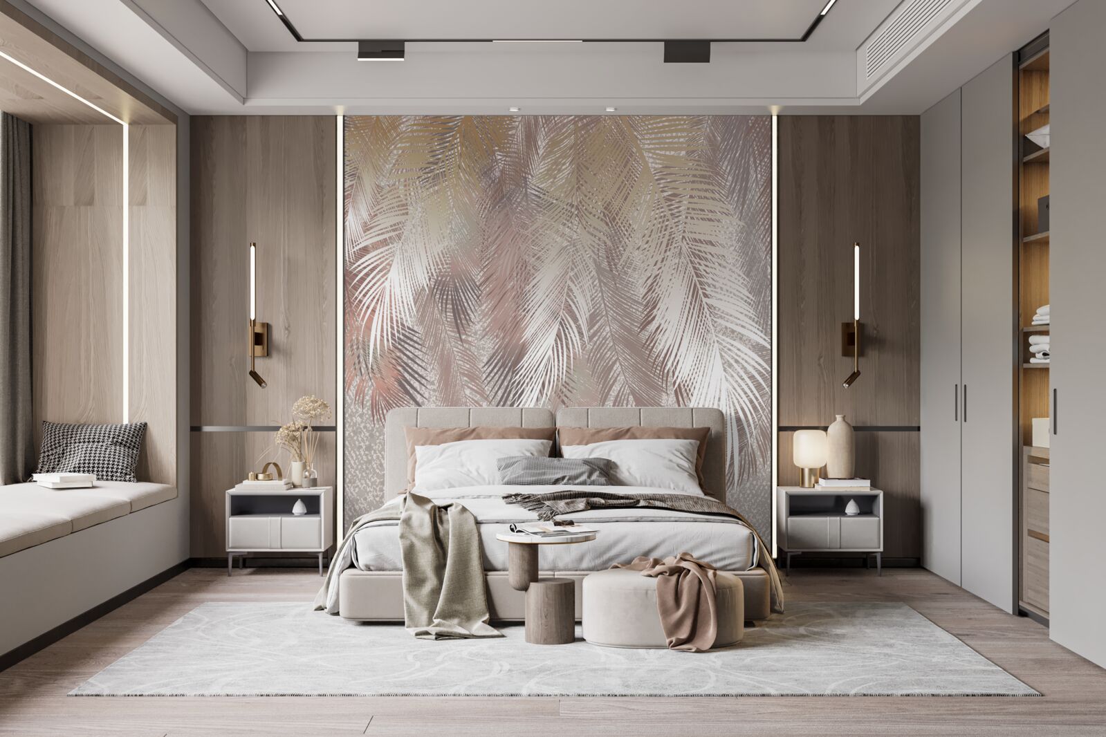 Fototapeta bujne pióropusze dążą do wilgoci