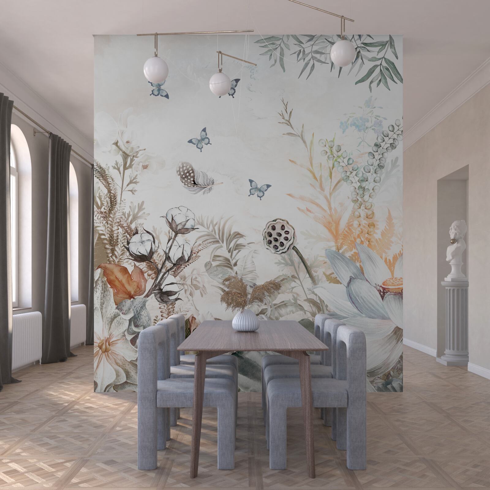 Fototapeta kwitną motyle i lasy tropikalne