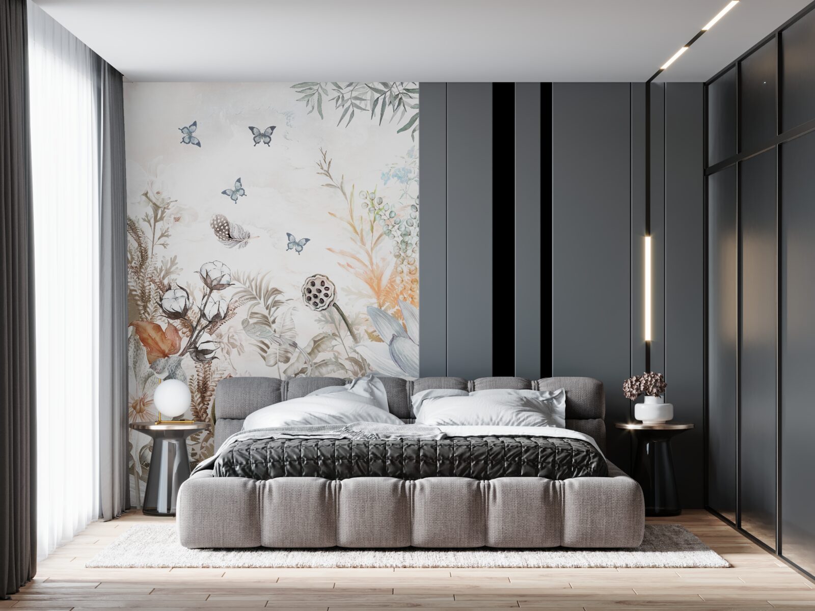 Fototapeta kwitną motyle i lasy tropikalne