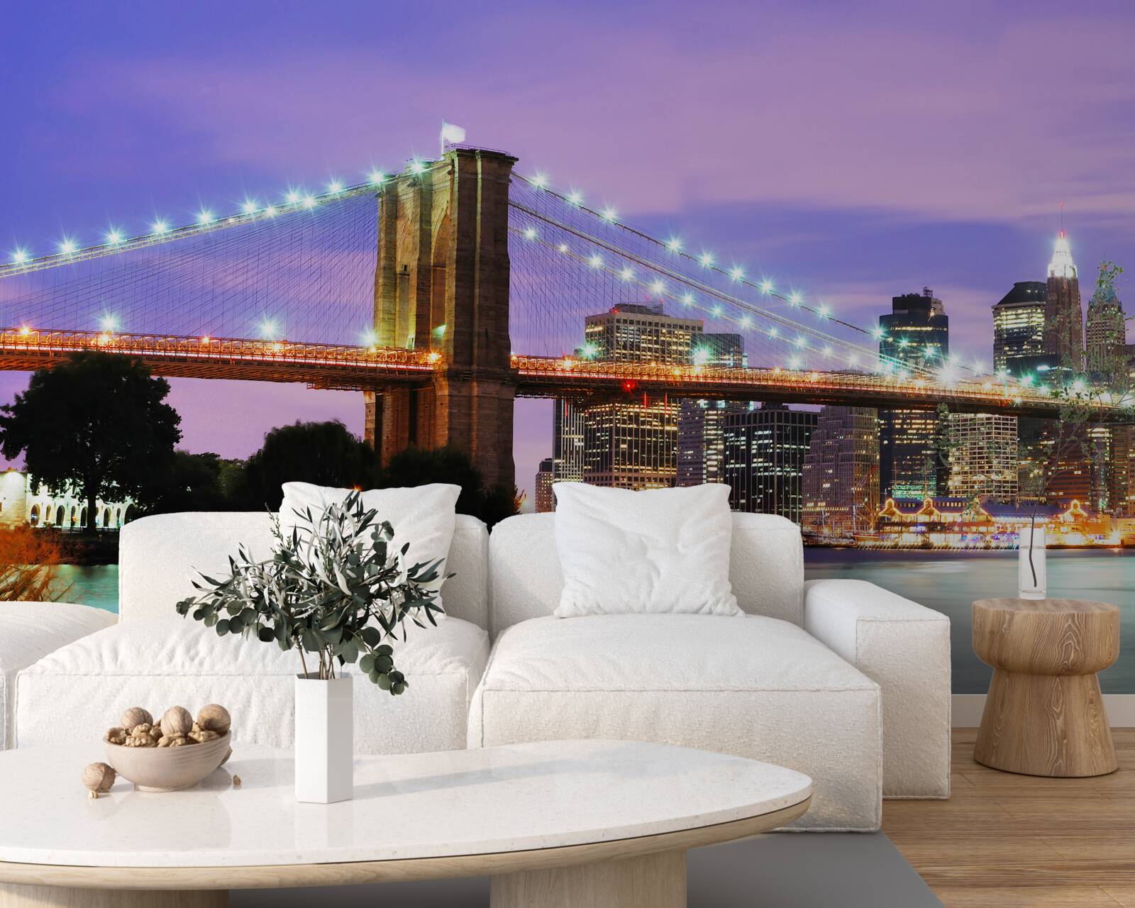 Fototapeta widok na manhattan nocą