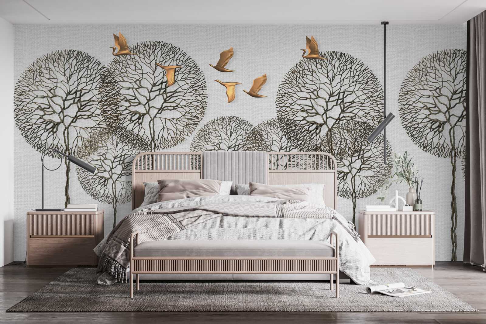 Fototapeta motyle i mlecze