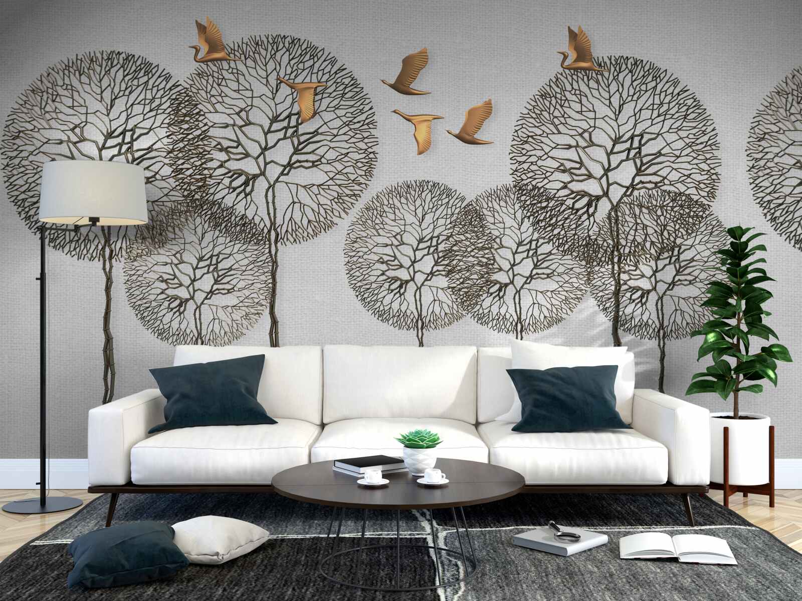 Fototapeta motyle i mlecze