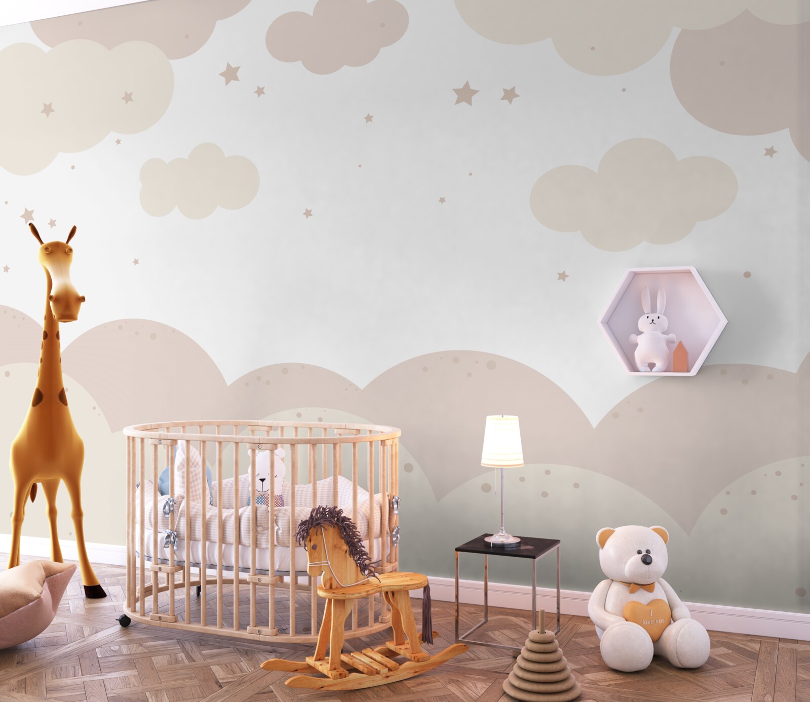 Fototapeta jasne kolorowe chmury