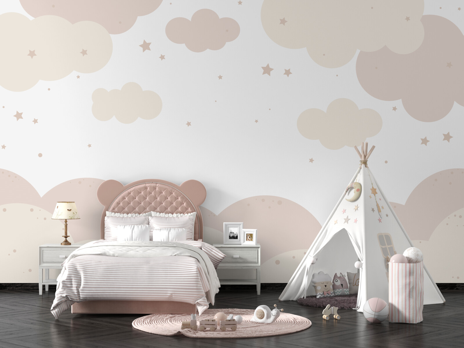 Fototapeta jasne kolorowe chmury