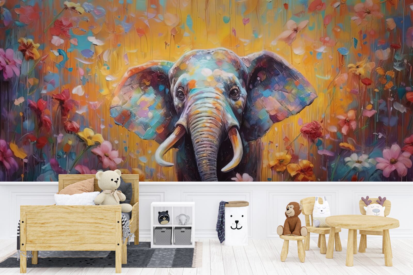 Fototapeta kolorowy słoń