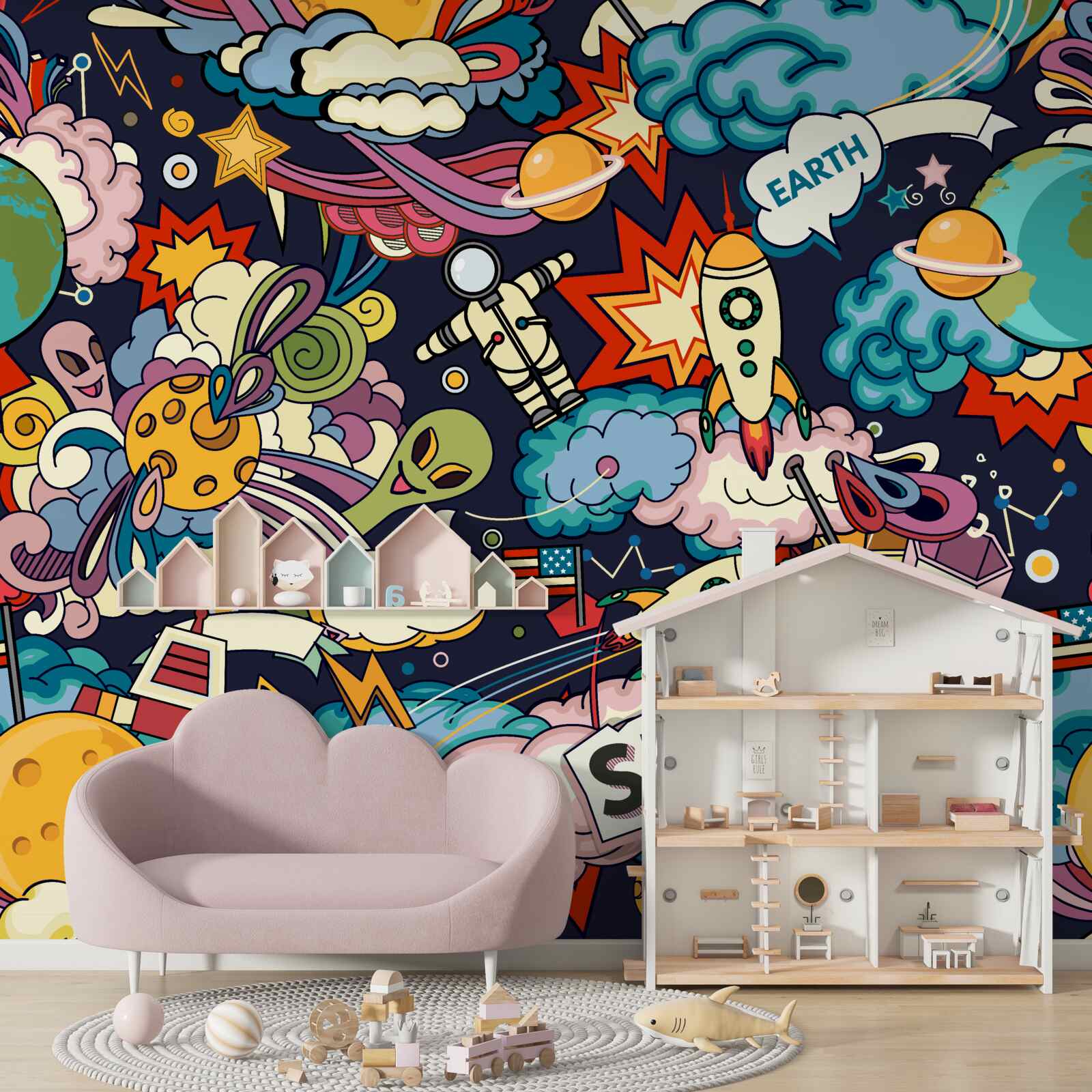 Fototapeta kolorowe i jasne graffiti