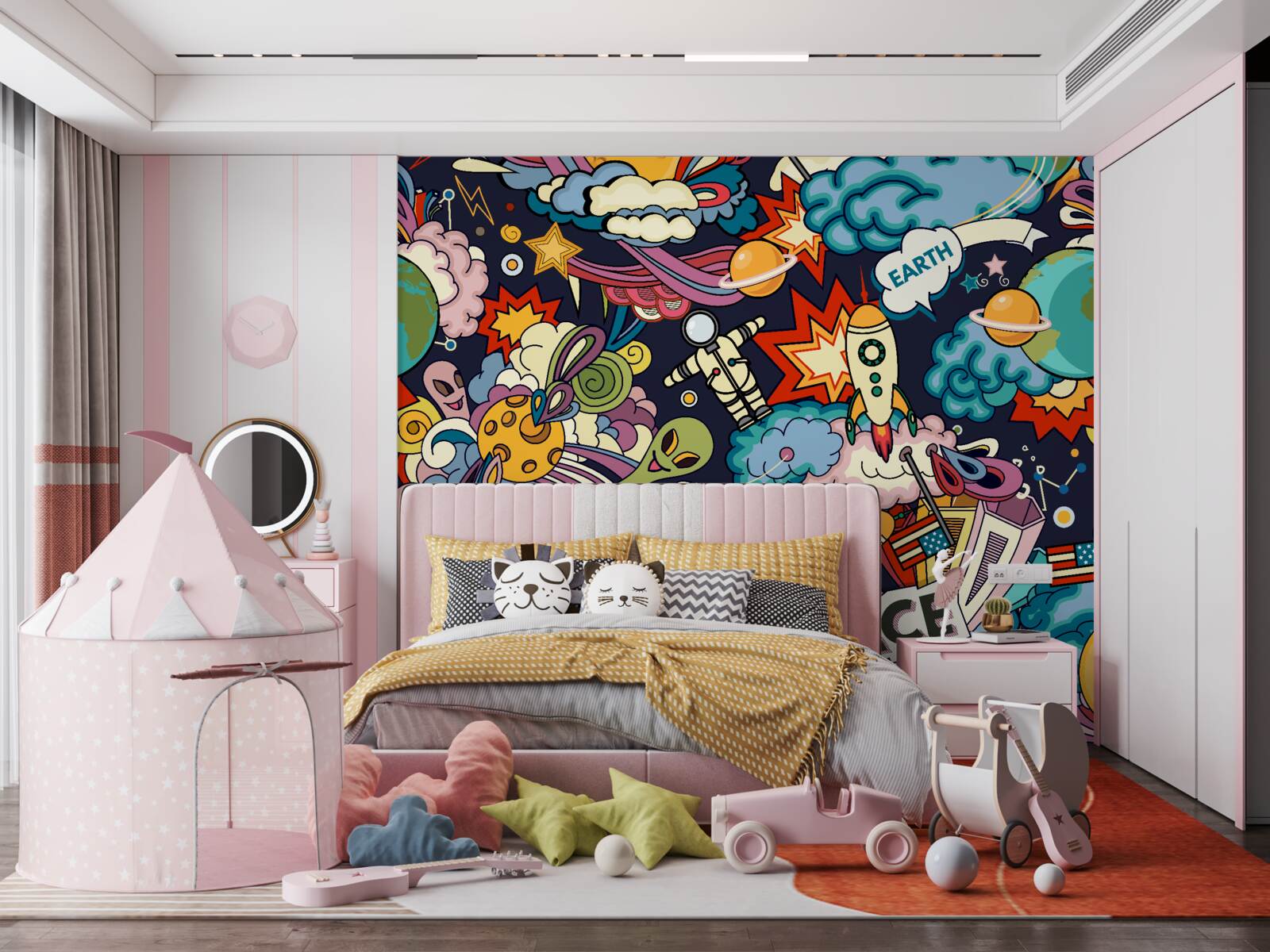 Fototapeta kolorowe i jasne graffiti