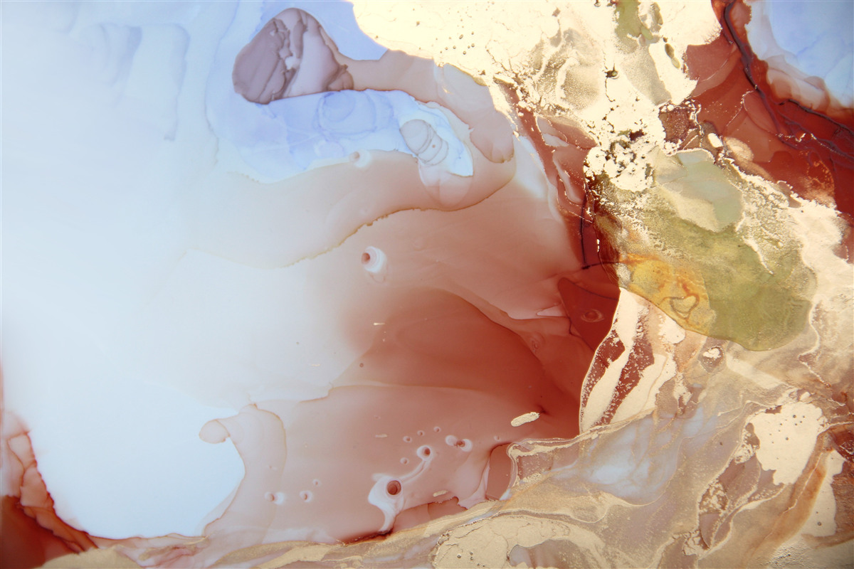 Fototapeta wielokolorowe krople farby