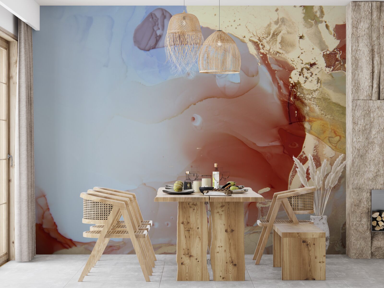 Fototapeta wielokolorowe krople farby