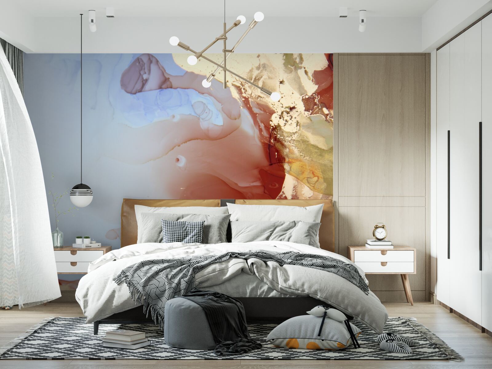 Fototapeta wielokolorowe krople farby