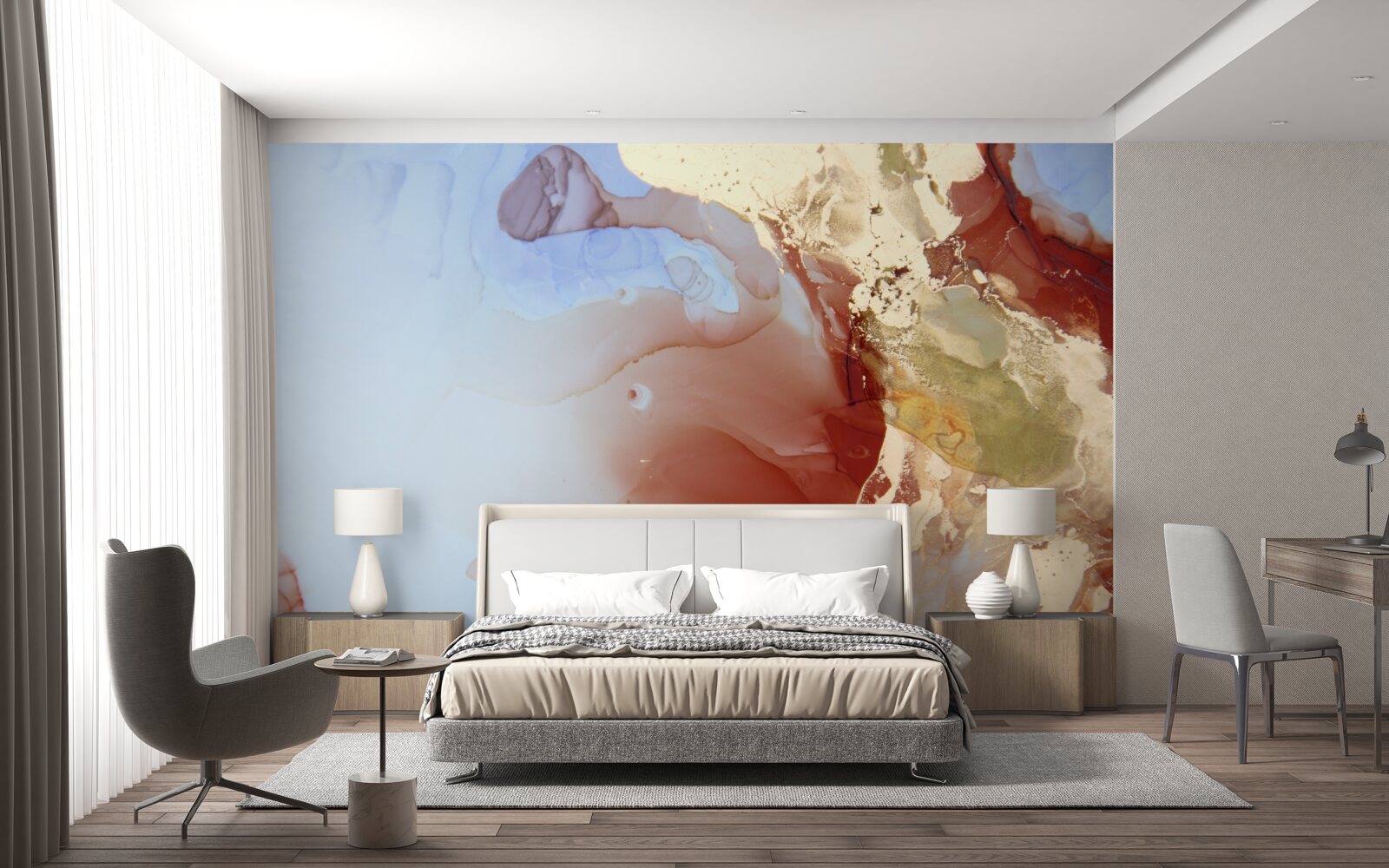 Fototapeta wielokolorowe krople farby