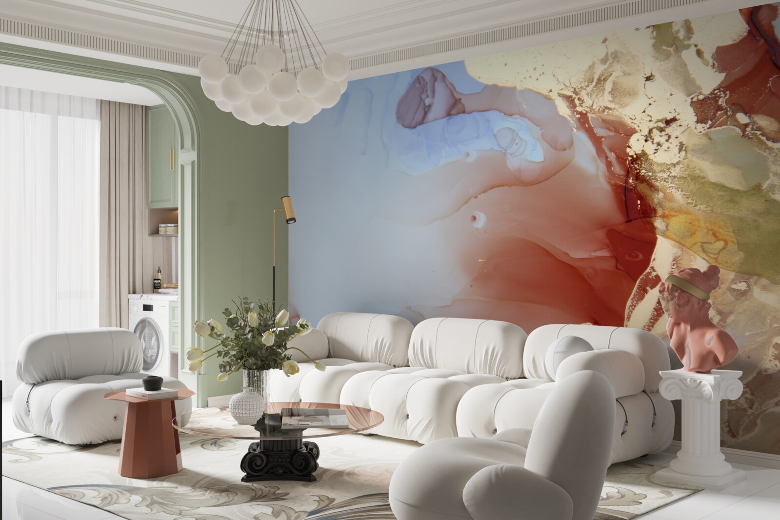 Fototapeta wielokolorowe krople farby