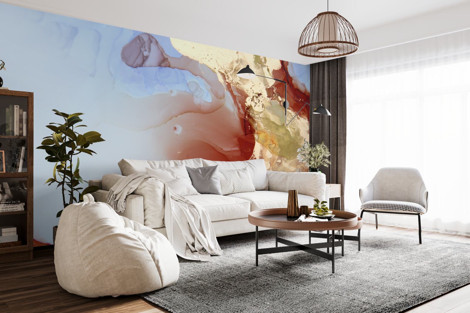 Fototapeta wielokolorowe krople farby