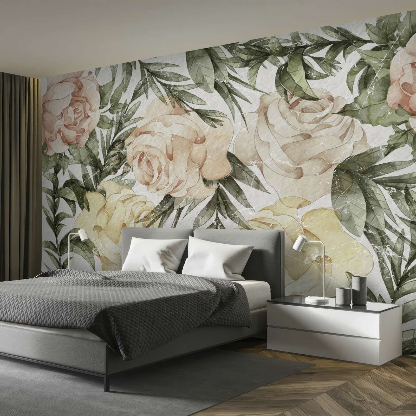 Fototapeta jasne kolorowe róże