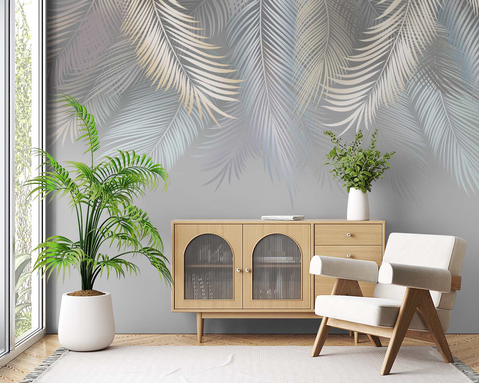 Fototapeta miękkie liście paproci