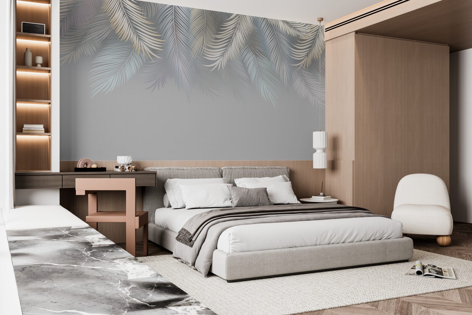 Fototapeta miękkie liście paproci