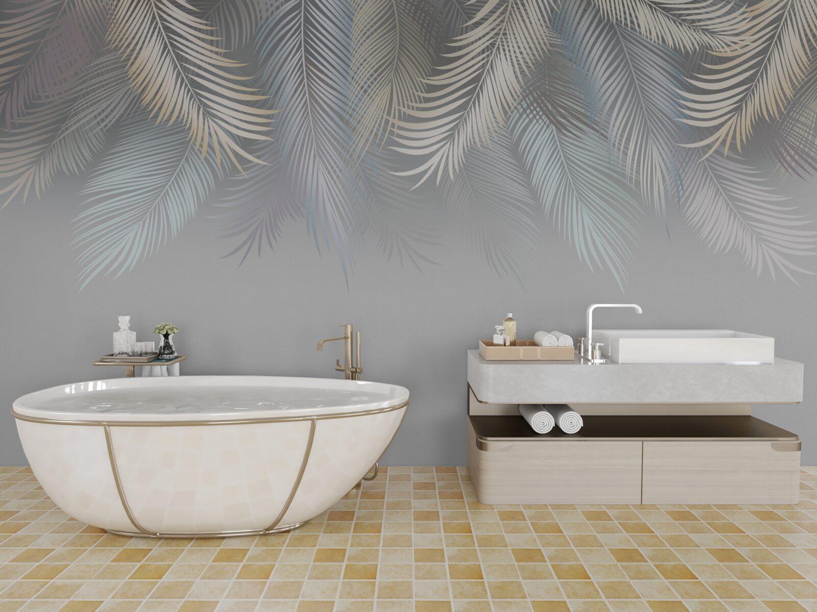 Fototapeta miękkie liście paproci