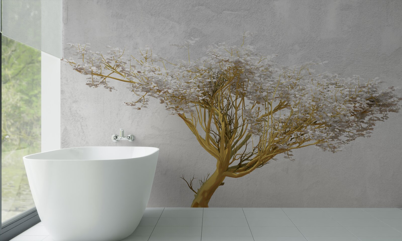 Fototapeta hipnotyzujące drzewo w pełnym rozkwicie