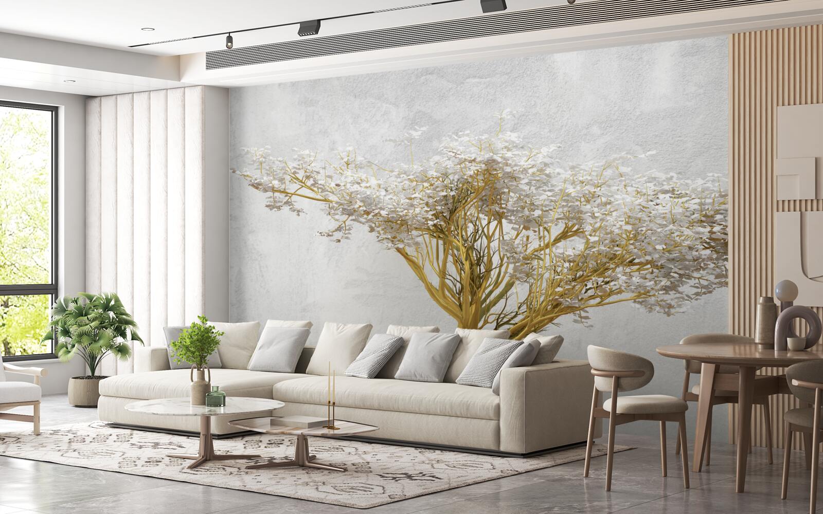 Fototapeta hipnotyzujące drzewo w pełnym rozkwicie