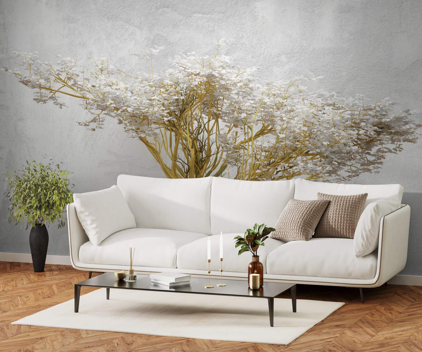 Fototapeta hipnotyzujące drzewo w pełnym rozkwicie