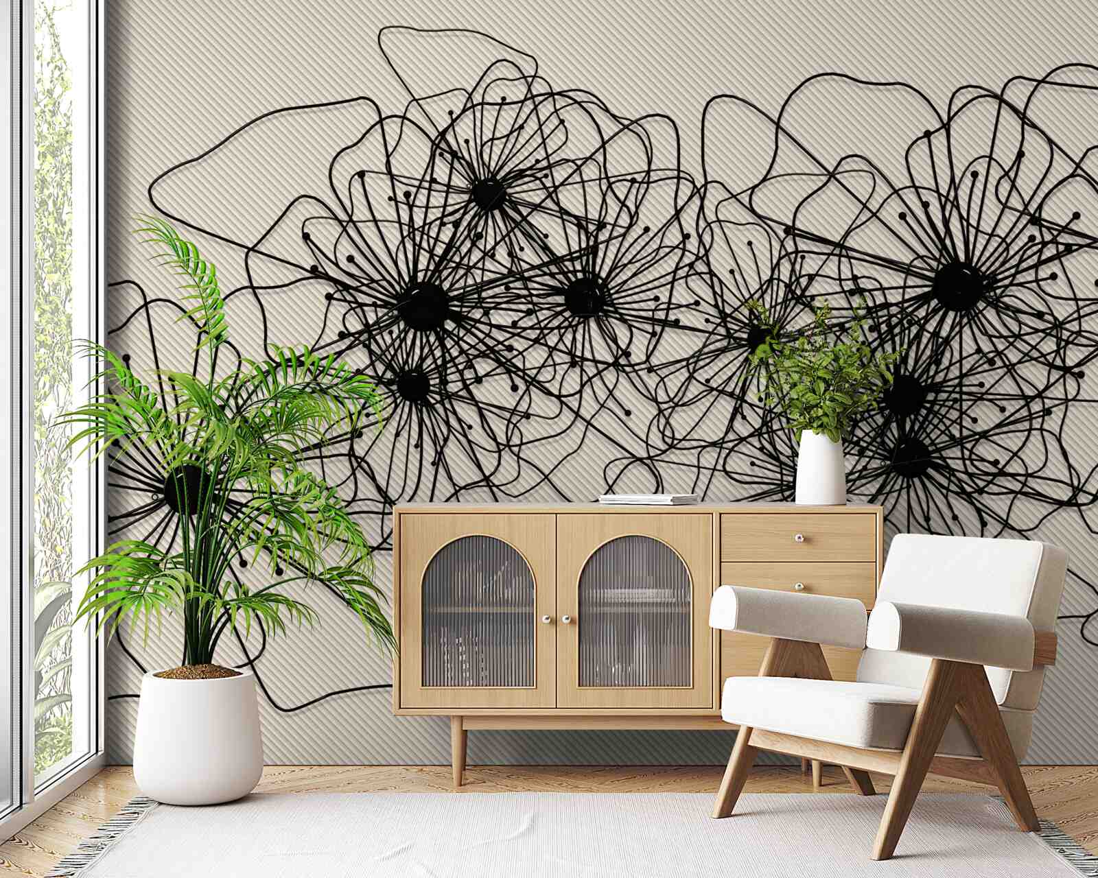 Fototapeta streszczenie kwiaty maku na brązowym tle