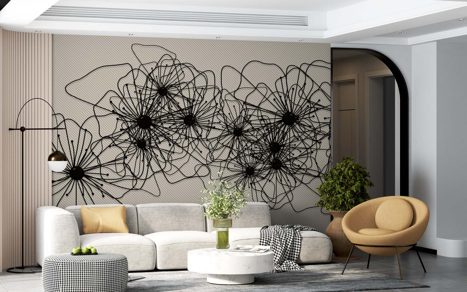 Fototapeta streszczenie kwiaty maku na brązowym tle