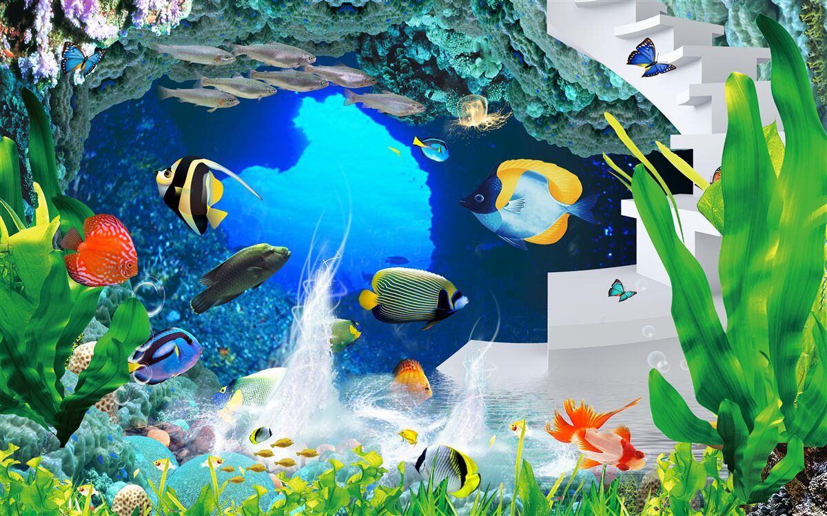 Fototapeta mieszkańcy podwodnych głębin