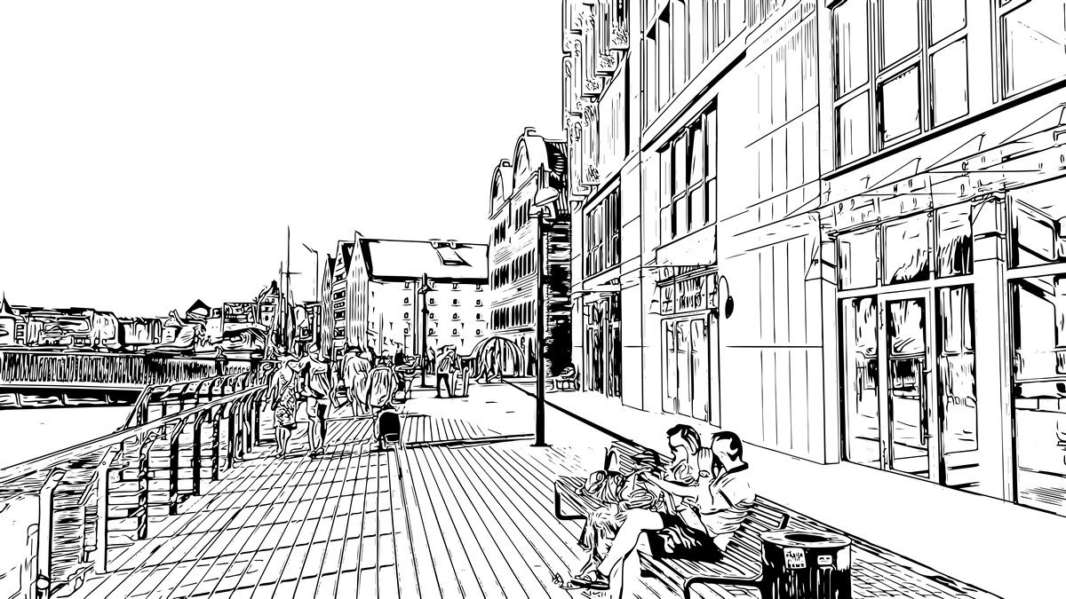 Fototapeta malowniczy nasyp widoczny na zdjęciu