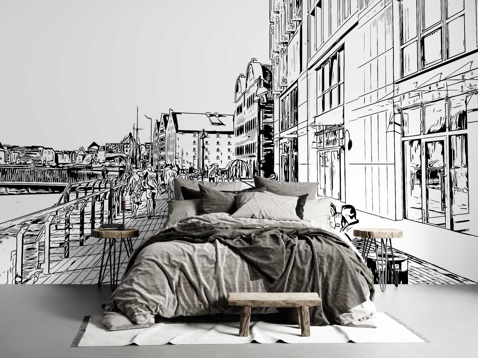 Fototapeta malowniczy nasyp widoczny na zdjęciu