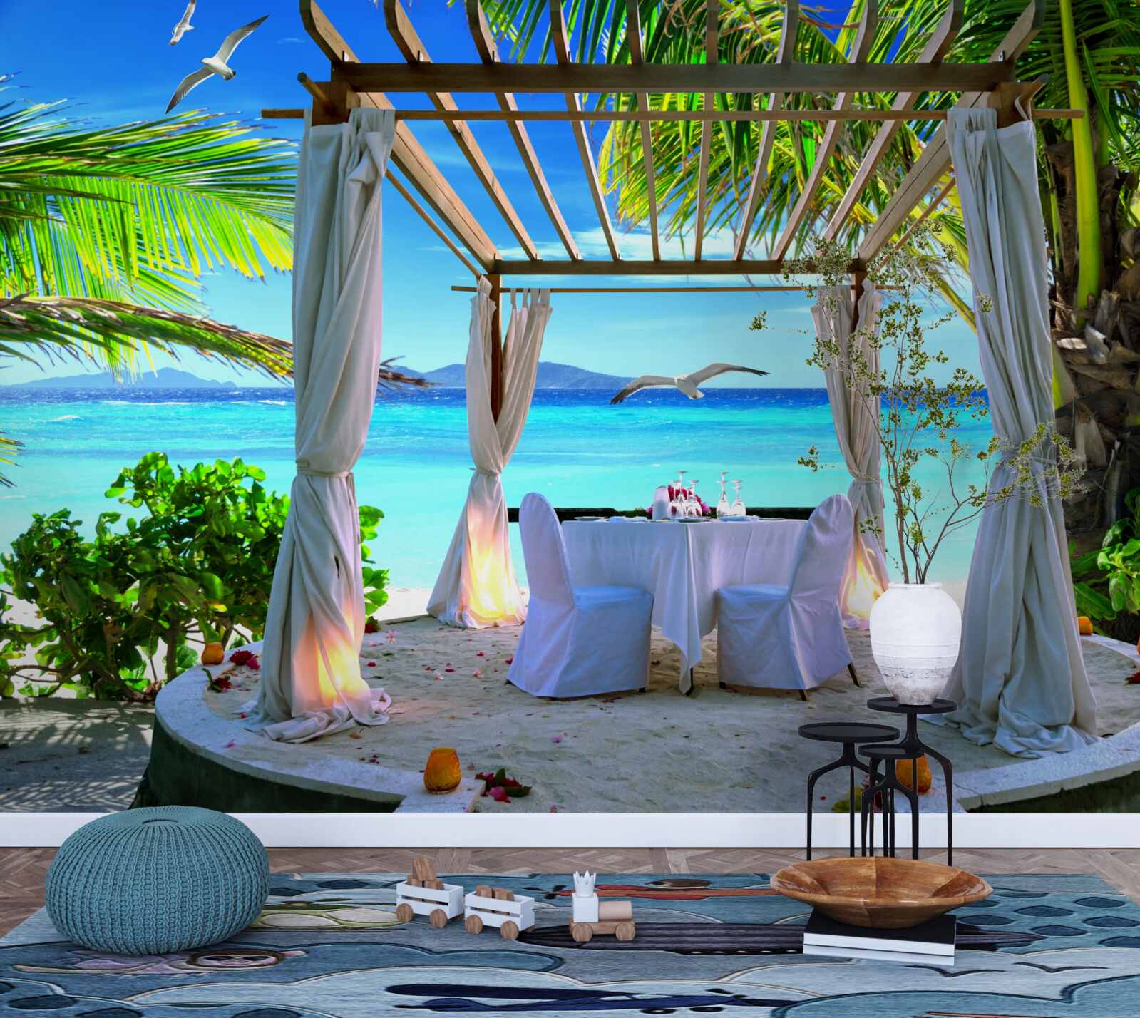 Fototapeta stół plażowy