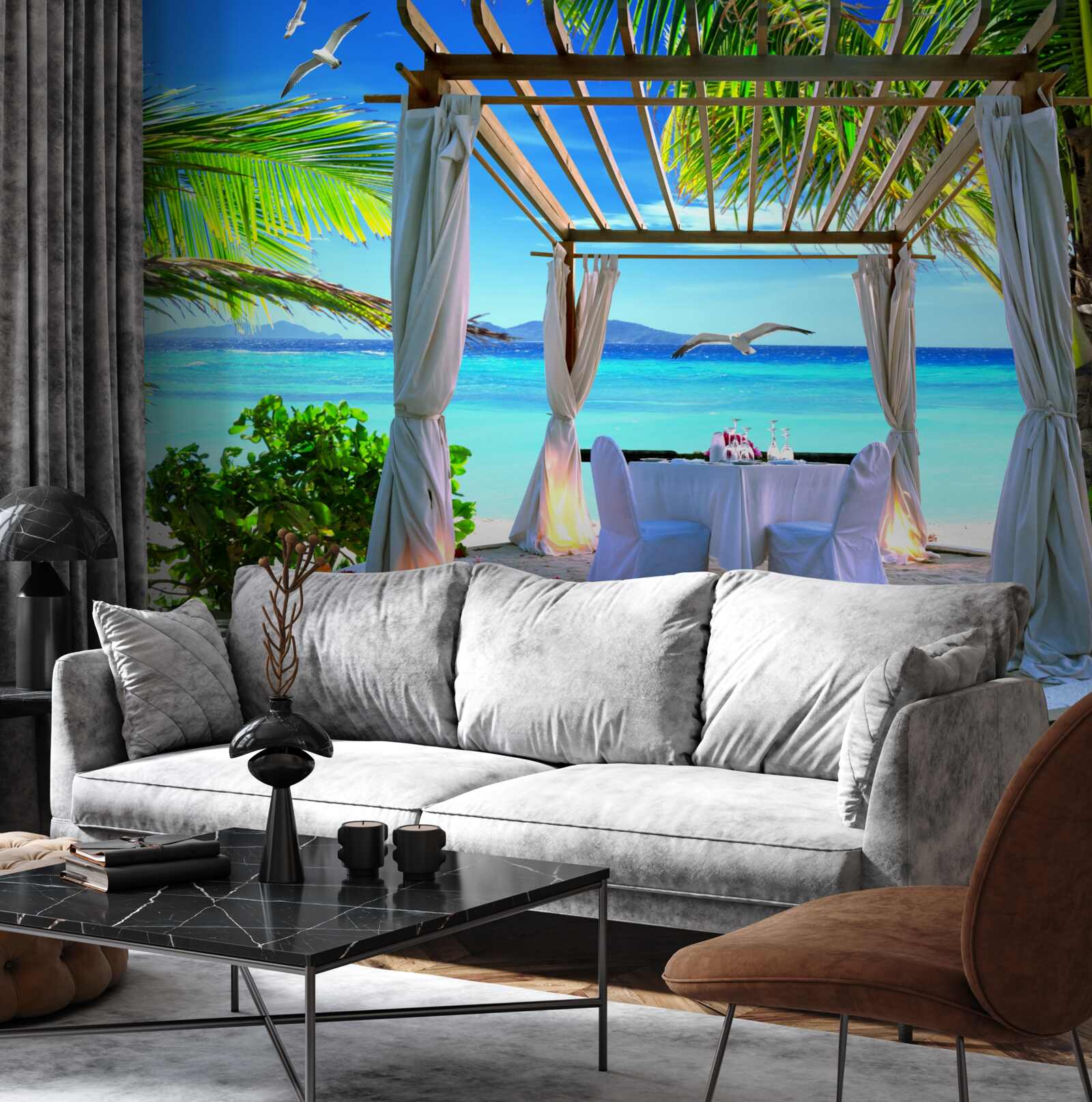 Fototapeta stół plażowy