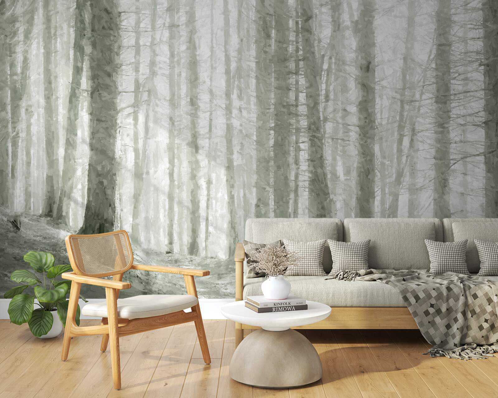 Fototapeta gaj sosnowy, wysoki i pełen ostrych igieł