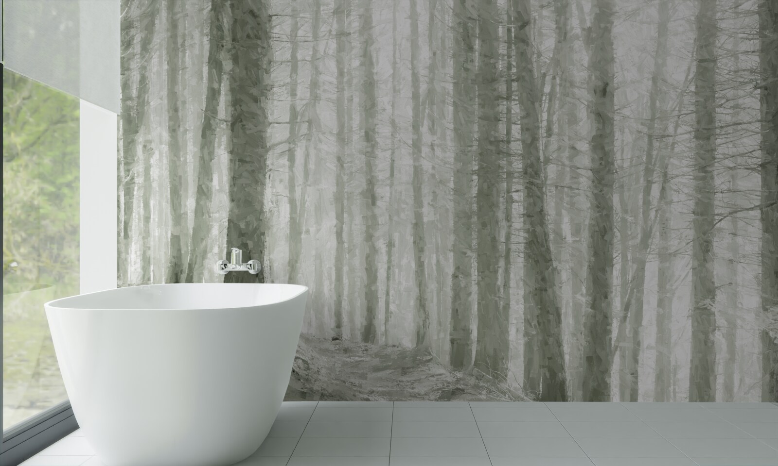 Fototapeta gaj sosnowy, wysoki i pełen ostrych igieł