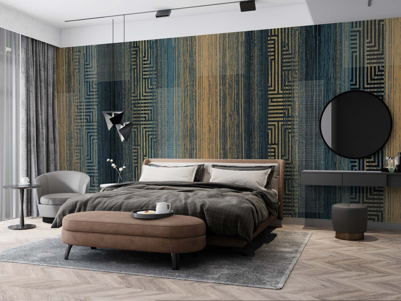 Fototapeta pionowe ciemne linie, które utraciły przejrzystość