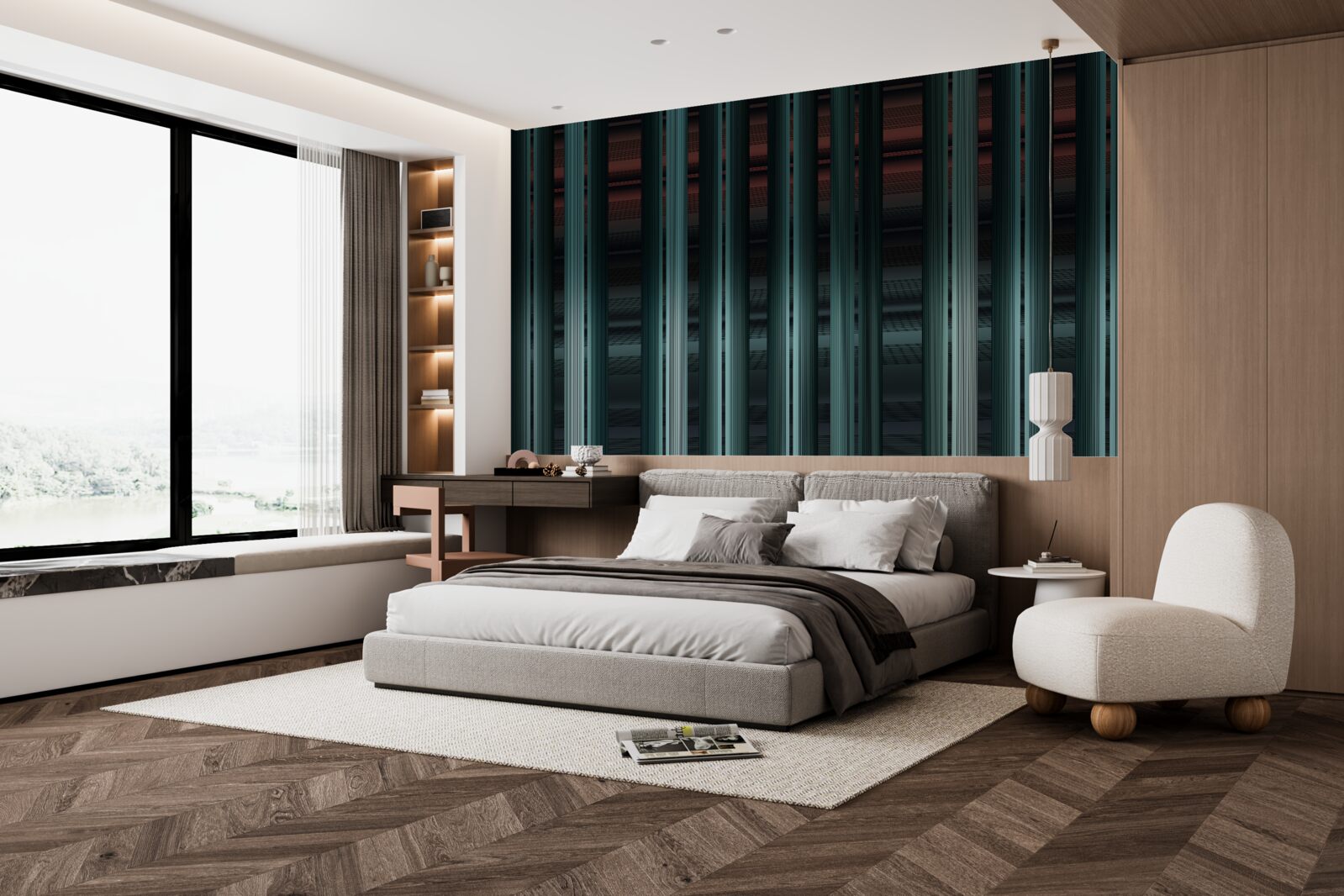 Fototapeta pionowe paski typu wektorowego nieskończonego