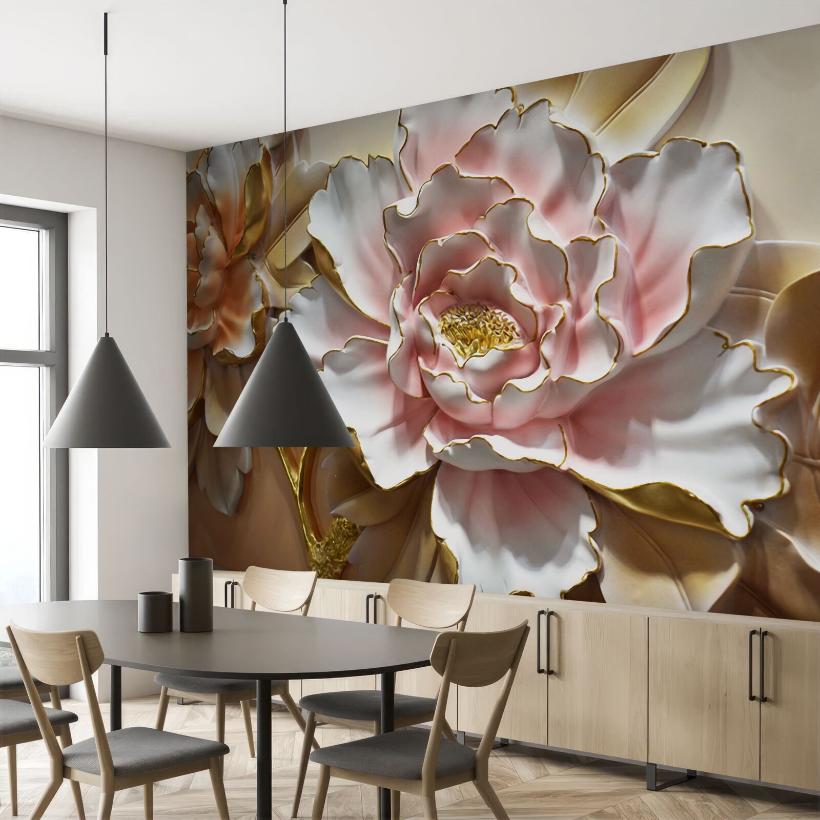 Fototapeta pączek lotosu otworzył się w całej okazałości