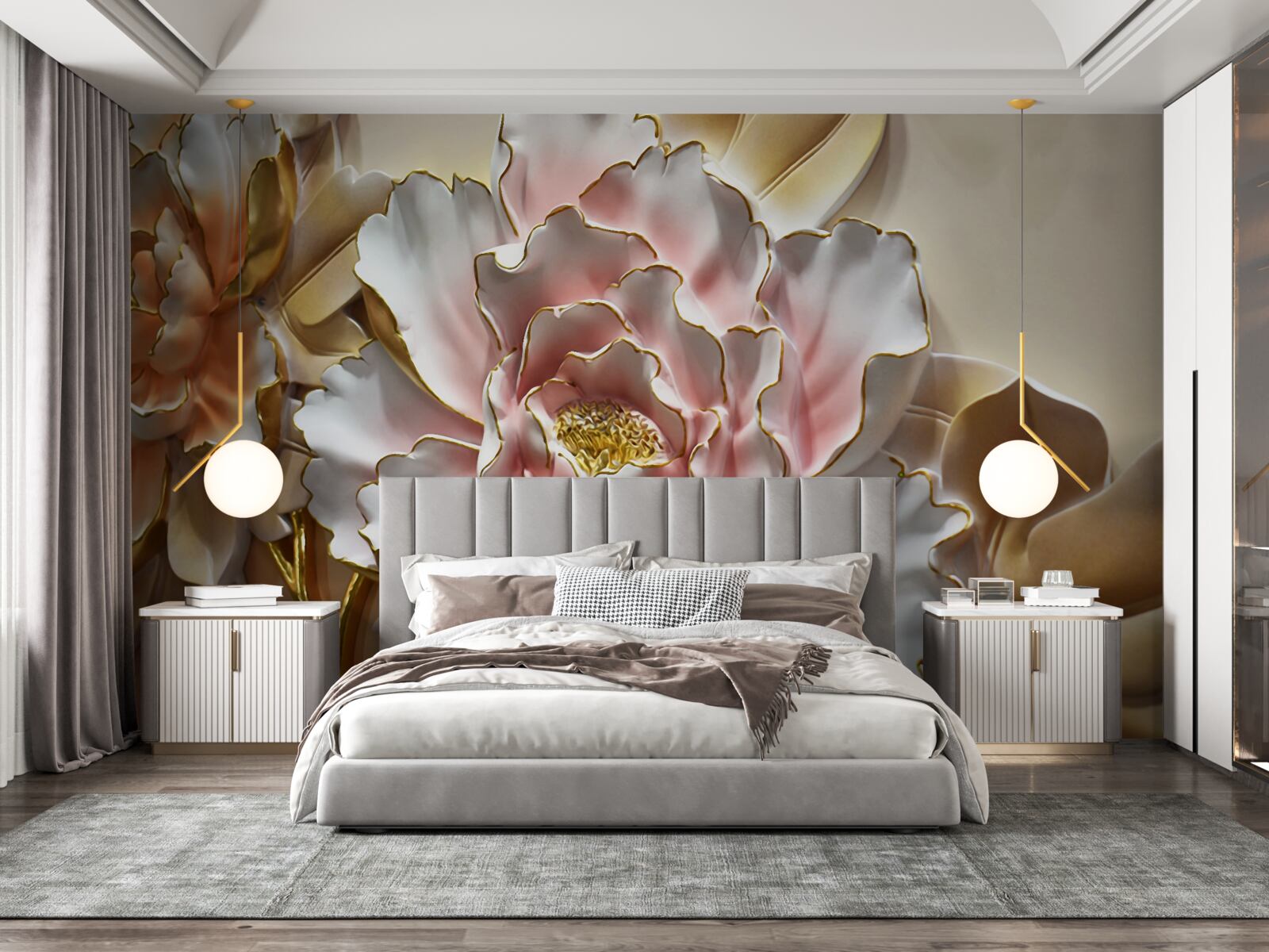 Fototapeta pączek lotosu otworzył się w całej okazałości