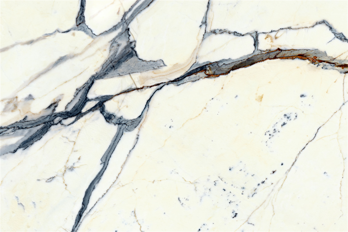 Fototapeta jasny marmur z czarnymi infuzjami