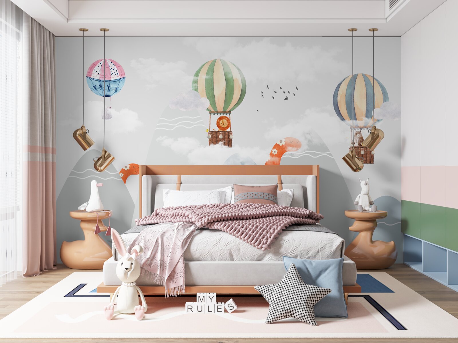 Fototapeta dinozaury wędrują wśród gór