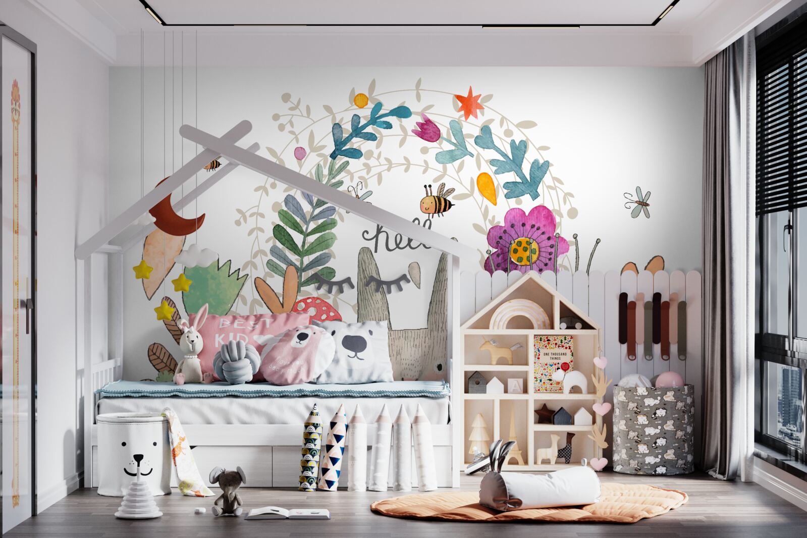 Fototapeta przedstawione rośliny i zwierzęta