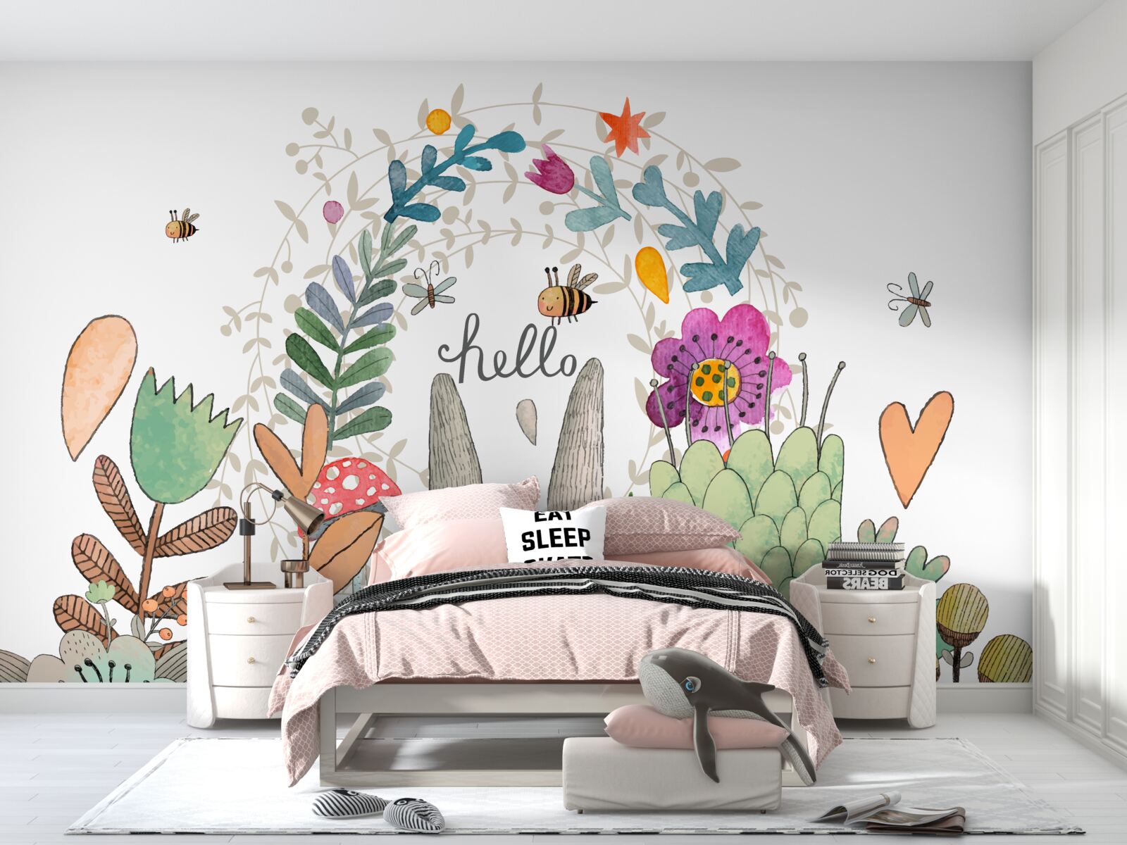 Fototapeta przedstawione rośliny i zwierzęta